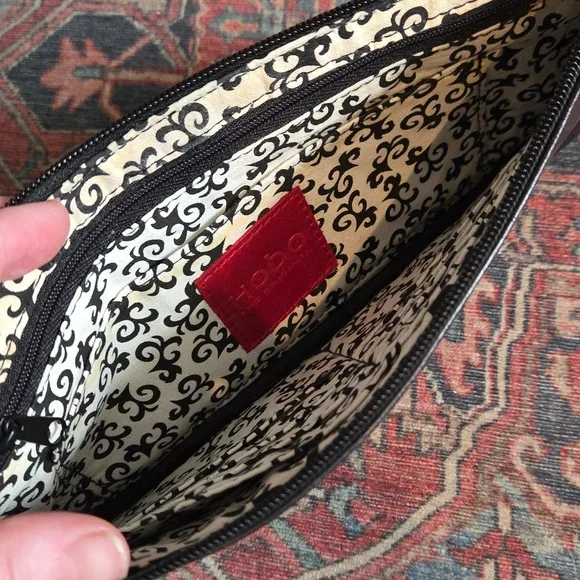 HOBO Black Leather Wristlet Clutch - Picture 3 of 9